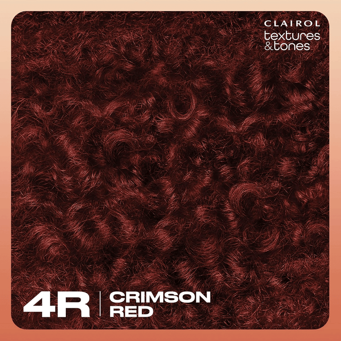 Texture Tones Permanent Hair Color,Crimson Red,4R