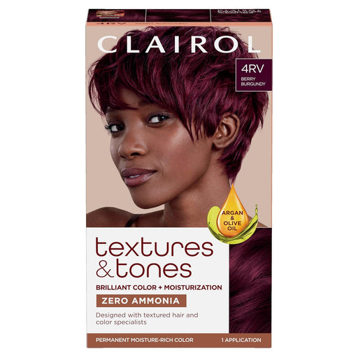 Texture Tones Permanent Hair Color,Berry Burgundy,4RV