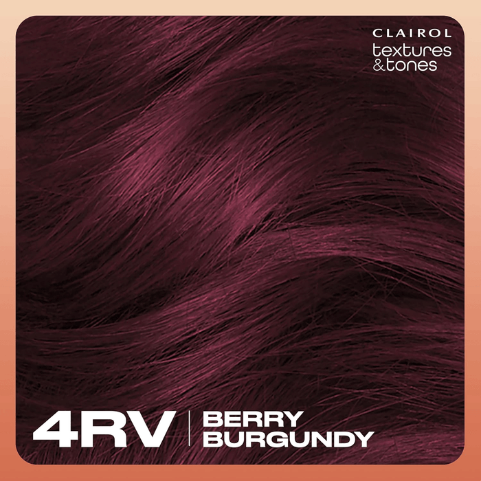 Texture Tones Permanent Hair Color,Berry Burgundy,4RV