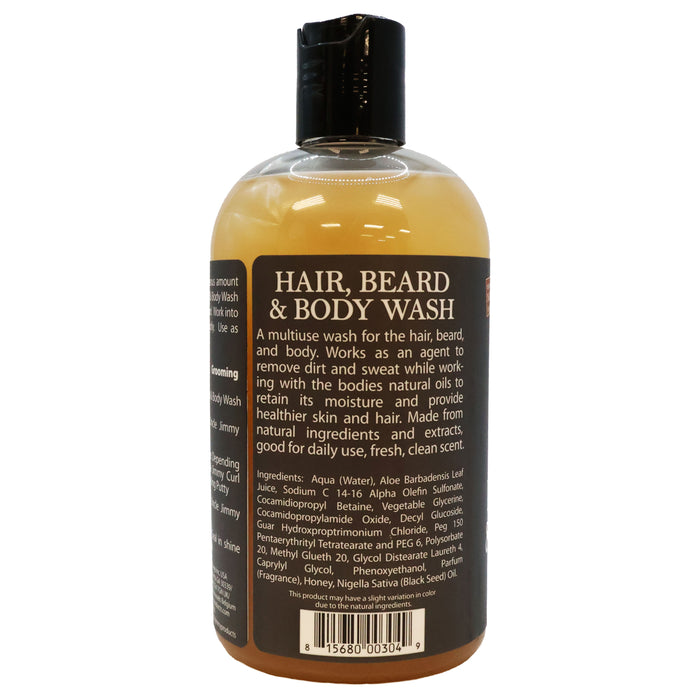Uncle Jimmy Hair, Beard and Body Wash 12 Oz.