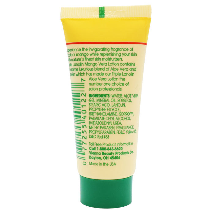 Triple Lanolin Mango Vera Hand and Body Lotion 0.75 Oz.