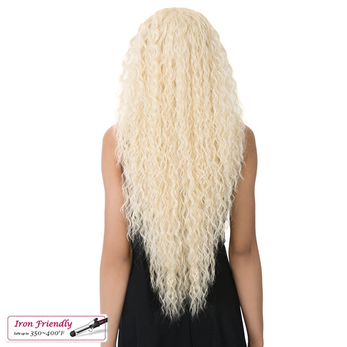 Synthetic Hair Iron Friendly Wig Valencia,Platinum Blonde