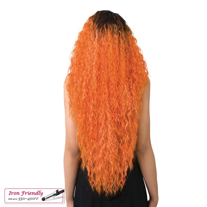 Synthetic Hair Iron Friendly Wig Valencia,Ttp4/Orange/Copper