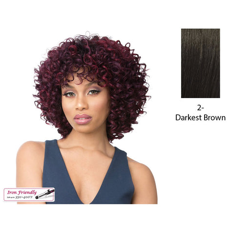 Synthetic Hair Wig Vana,Darkest Brown