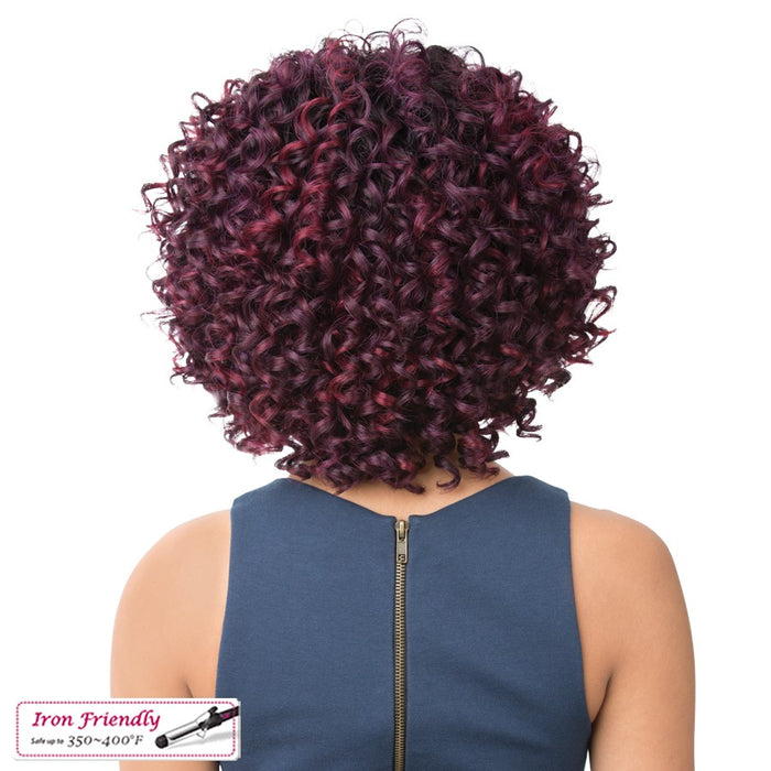 Synthetic Hair Wig Vana,Two Tone Mix Misty Black Burgundy