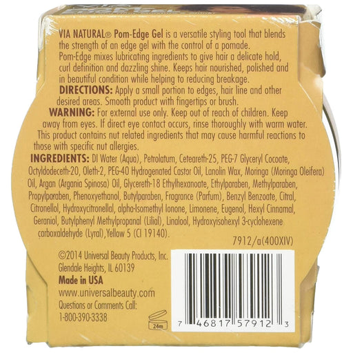 Via Natural Pom Edge Gel 2 Oz