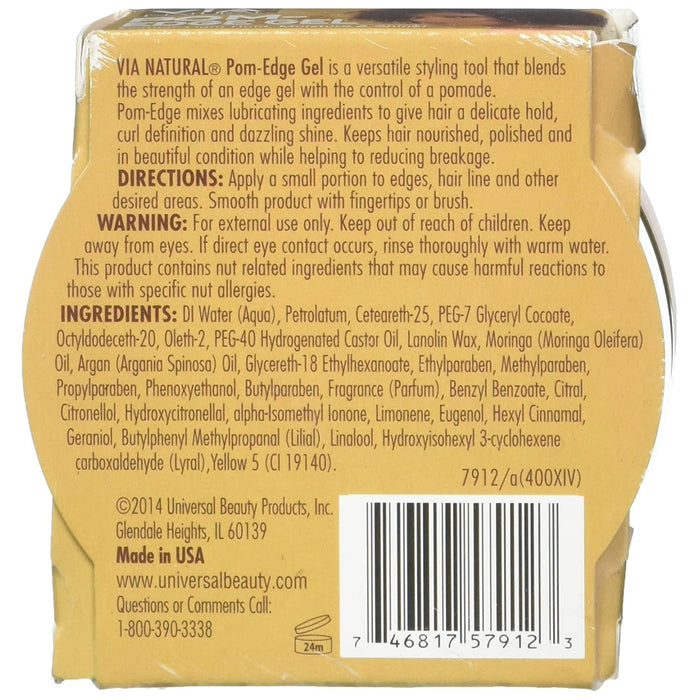 Via Natural Pom Edge Gel 2 Oz