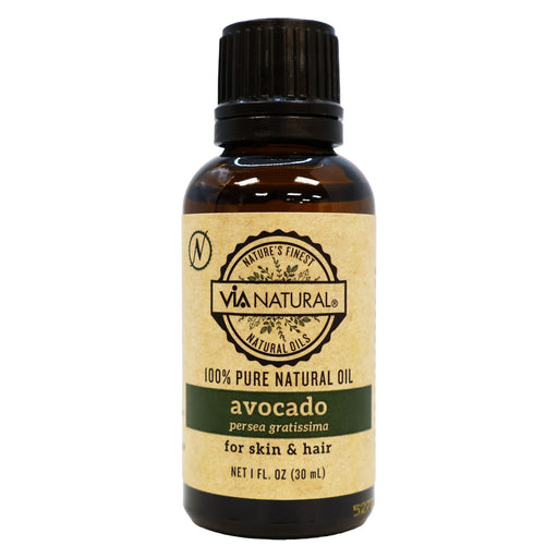 Via Natural Avocado Natural Oil for Skin and Hair 1 Oz.