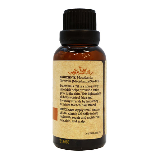 Via Natural Pure Natural Oil Macadamia for Skin and Hair 1 Oz.