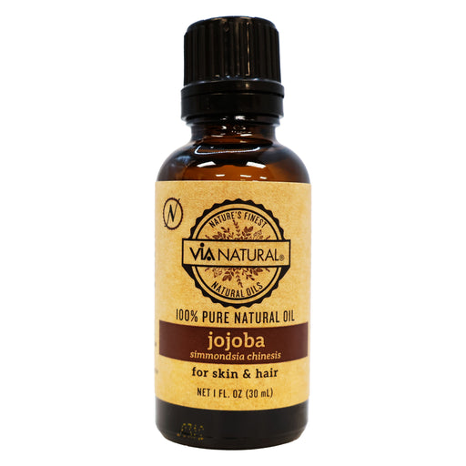 Via Natural Jojoba Natural Oil for Skin and Hair 1 Oz.