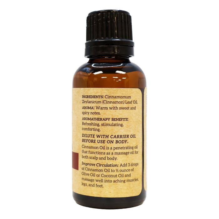 Via Natural Essential Oil Cinnamon Aromatherapy 1 Oz.