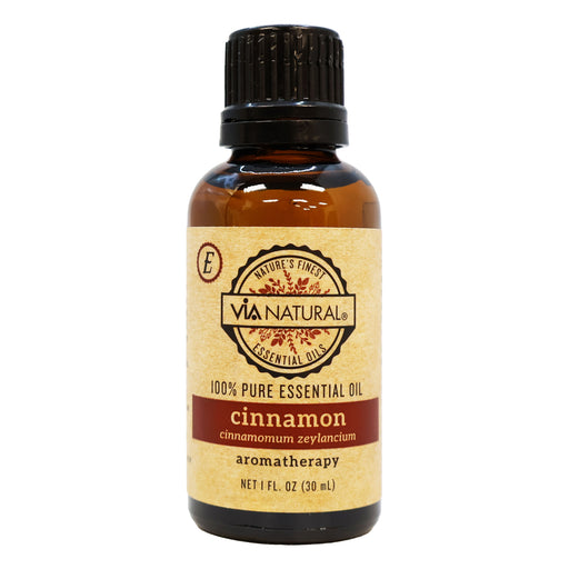 Via Natural Essential Oil Cinnamon Aromatherapy 1 Oz.