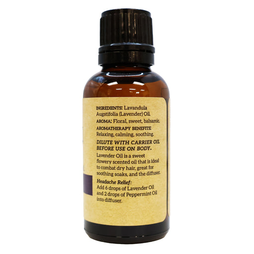 Via Natural Essential Oil Lavender for Aromatherapy 1 Oz.