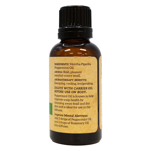Via Natural Essential Oil Peppermint Aromatherapy 1 Oz.
