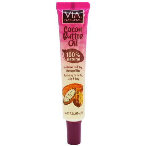 Via Natural Ultra Care Cocoa Butter Hair Oil 1.5 Oz.