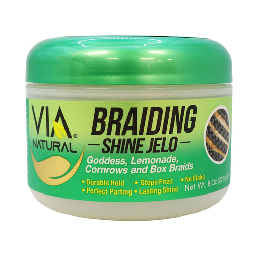 Via Natural Braiding Shine Jelo, 8 Oz.
