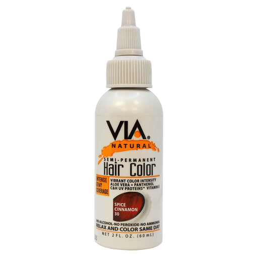 Via Natural Hair Color 30 Spice Cinnamon 2 Oz.
