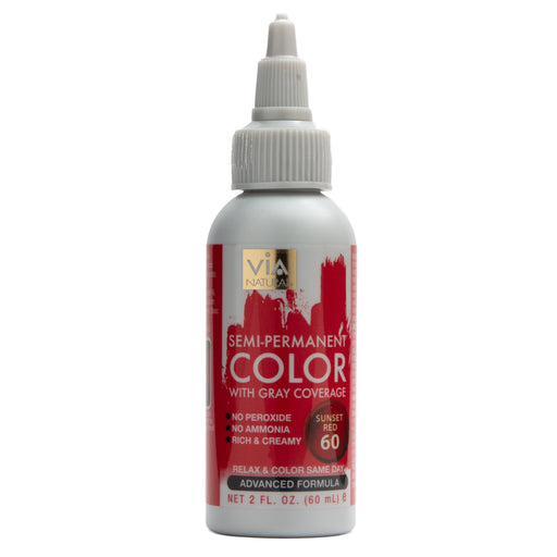 Via Natural Hair Color 60 Sunset Red 2 Oz.