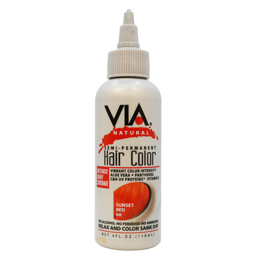 Via Natural Hair Color 60 Sunset Red 4 Oz.