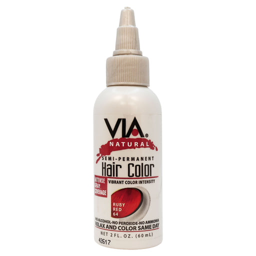 Via Natural Hair Color 64 Ruby Red 2 Oz.