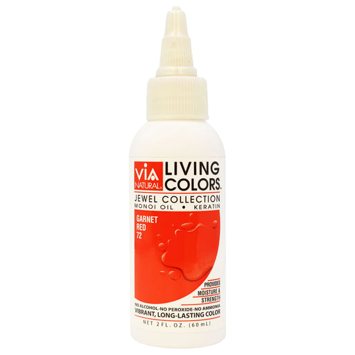 Via Natural Living Colors 72 Garnet Red 2 Oz.