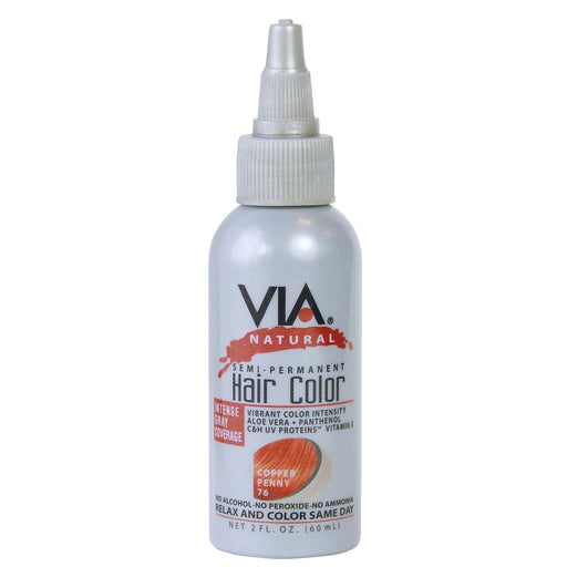 Via Natural Hair Color 76 Copper Penny 2 Oz.