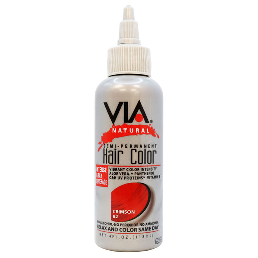 Via Natural Hair Color 82 Crimson 4 Oz.