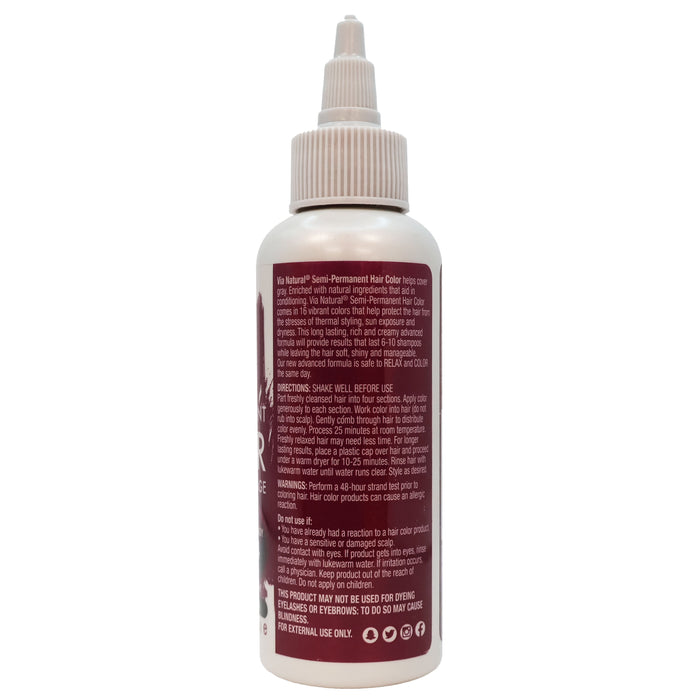 Via Natural Hair Color 84 Burgundy 4 Oz.