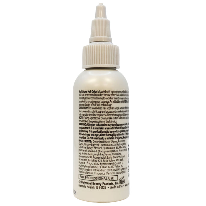 Via Natural Hair Color 104 Natural Brown 2 Oz.