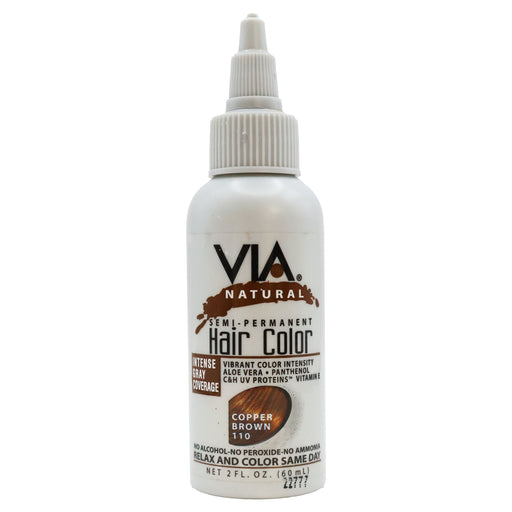 Via Natural Hair Color 110 Copper Brown 2 Oz.