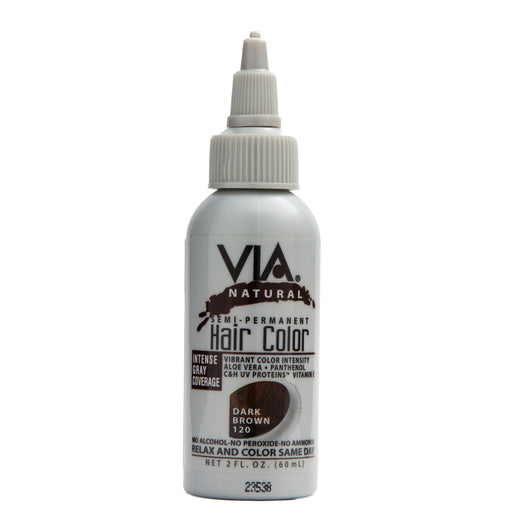 Via Natural Hair Color 120 Dark Brown 2 Oz.
