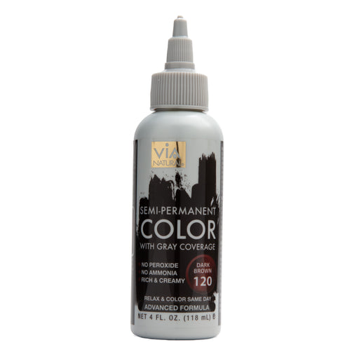 Via Natural Hair Color 120 Dark Brown 4 Oz.