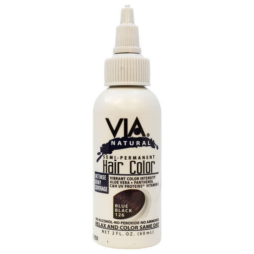 Via Natural Hair Color 126 Blue Black 4 Oz.