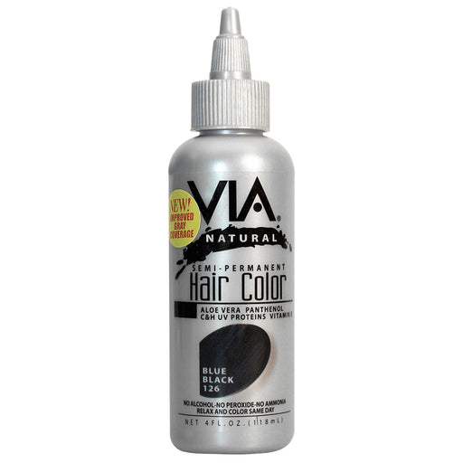 Via Natural Hair Color 126 Blue Black 4 Oz.