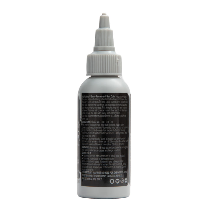 Via Natural Hair Color 128 Black Satin 2 Oz.