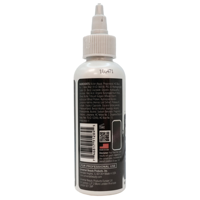 Via Natural Hair Color 128 Black Satin 4 Oz.