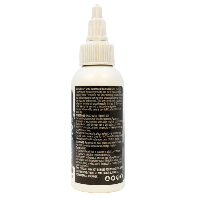 Via Natural Hair Color 130 Jet Black 2 Oz.