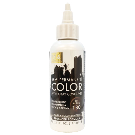 Via Natural Hair Color 130 Jet Black 4 Oz.