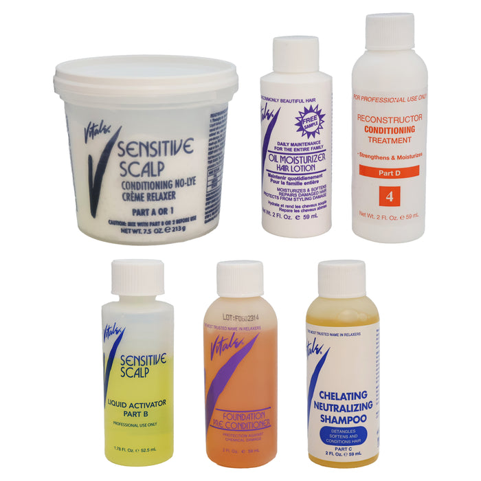Vitale Sensitive Scalp Conditioning No Lye Relaxer Kit