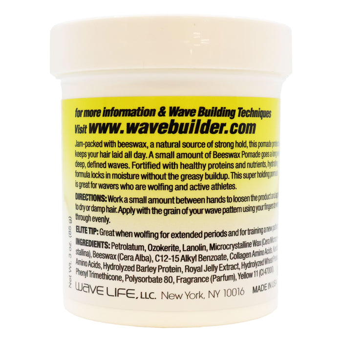 Wavebuilder Beeswax Pomade 3 Oz.