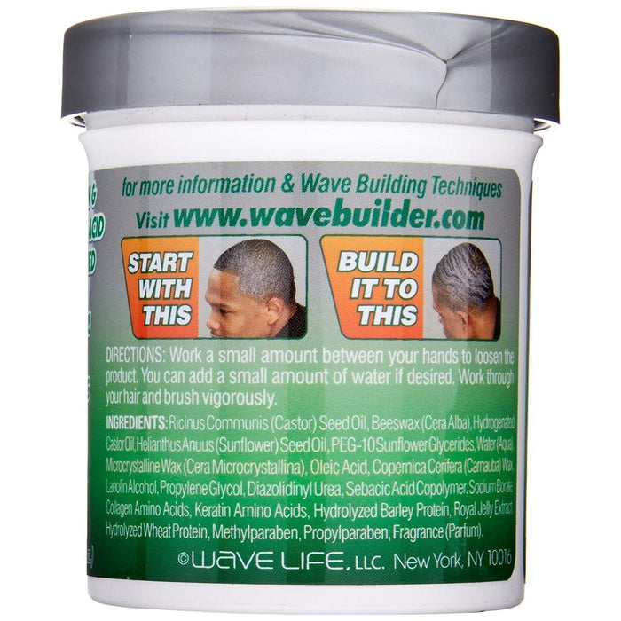 Wavebuilder Natural Wave Pomade 3 Oz