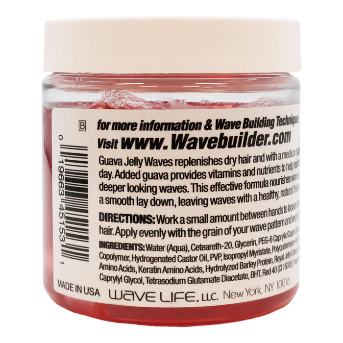 Wavebuilder Jelly Waves Guava Medium Hold Pomade 4 Oz.