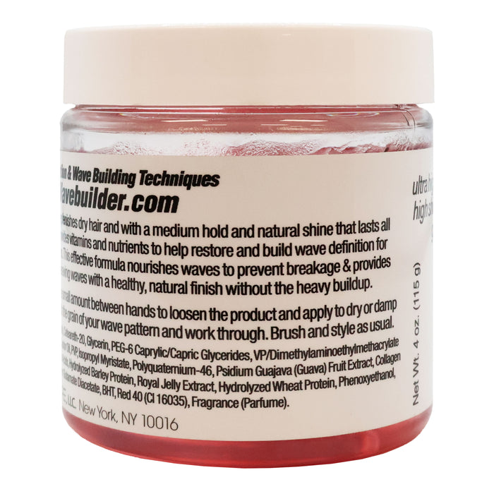 Wavebuilder Jelly Waves Guava Medium Hold Pomade 4 Oz.