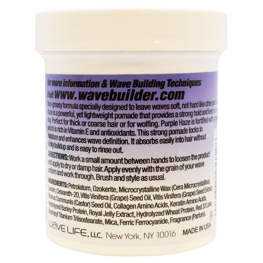Wavebuilder Deep Wave Purple Haze Ultra Hold Pomade 3 Oz.