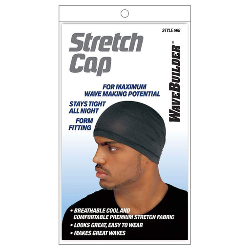 Wavebuilder Stretch Cap Style 698 Black