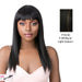 Yaki Bang Weave 20" Heat Friendly Synthetic Wig,Off Black Base With Light Auburn Highlights