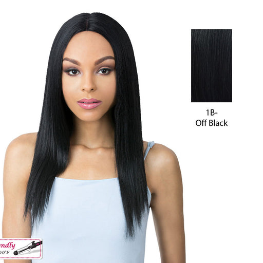 Yaki Bang Weave 20" Heat Friendly Synthetic Wig,Off Black