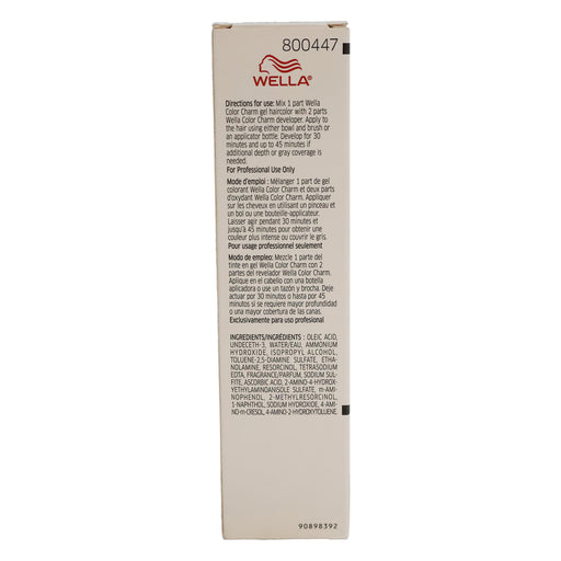 Wella Color Charm Permanent Gel Haircolor 4A/237 Medium Ash Brown, 2 Oz.