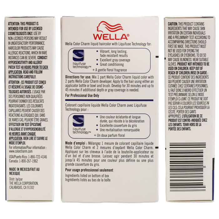 Wella Color Charm Permanent Liquid Haircolor 4N/411 Medium Brown, 1.4 Oz.