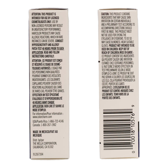 Wella Color Charm Permanent Liquid Haircolor 12AA/1120 Nordic Blonde, 1.4 Oz.